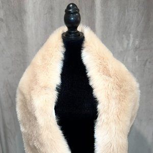 Faux Fur Shawl  Wrap Evening Cape OS
